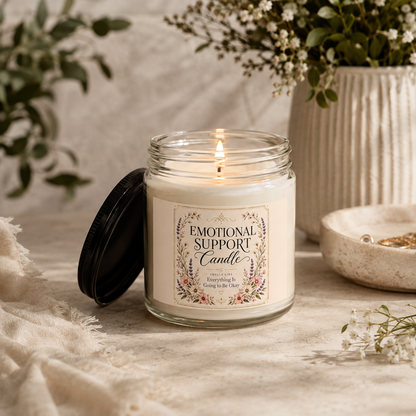 Emotional Support Candle - Everything Is Going to Be Okay Soy Candle 4oz and 9oz