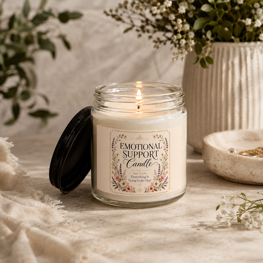 Emotional Support Candle - Everything Is Going to Be Okay Soy Candle 4oz and 9oz