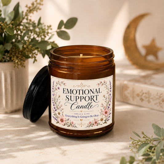 Emotional Support Candle 4oz & 9oz -  Calming Aromatherapy