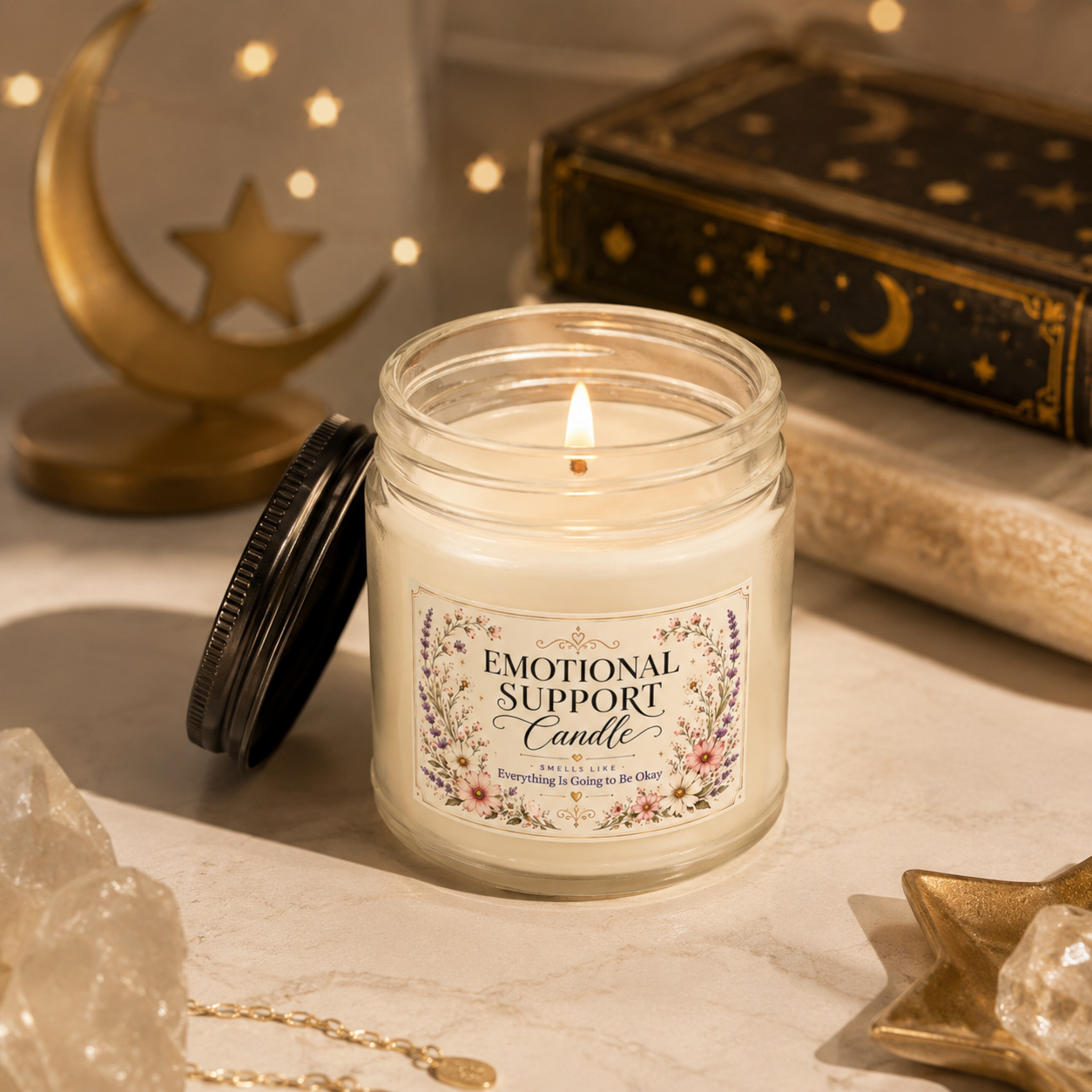 Emotional Support Candle 4oz & 9oz -  Calming Aromatherapy