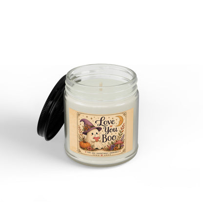 Love You Boo  Spooky Ghost Autumn Soy Candle 4oz and 9oz