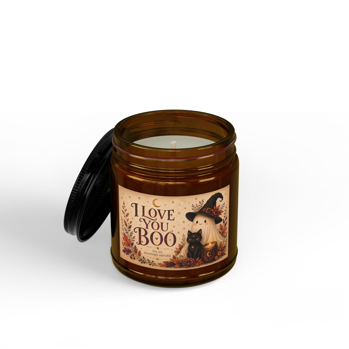 I Love You Boo Spooky Cute Halloween Candle