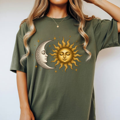 Sun and Moon Shirt | Celestial Boho Graphic Tee