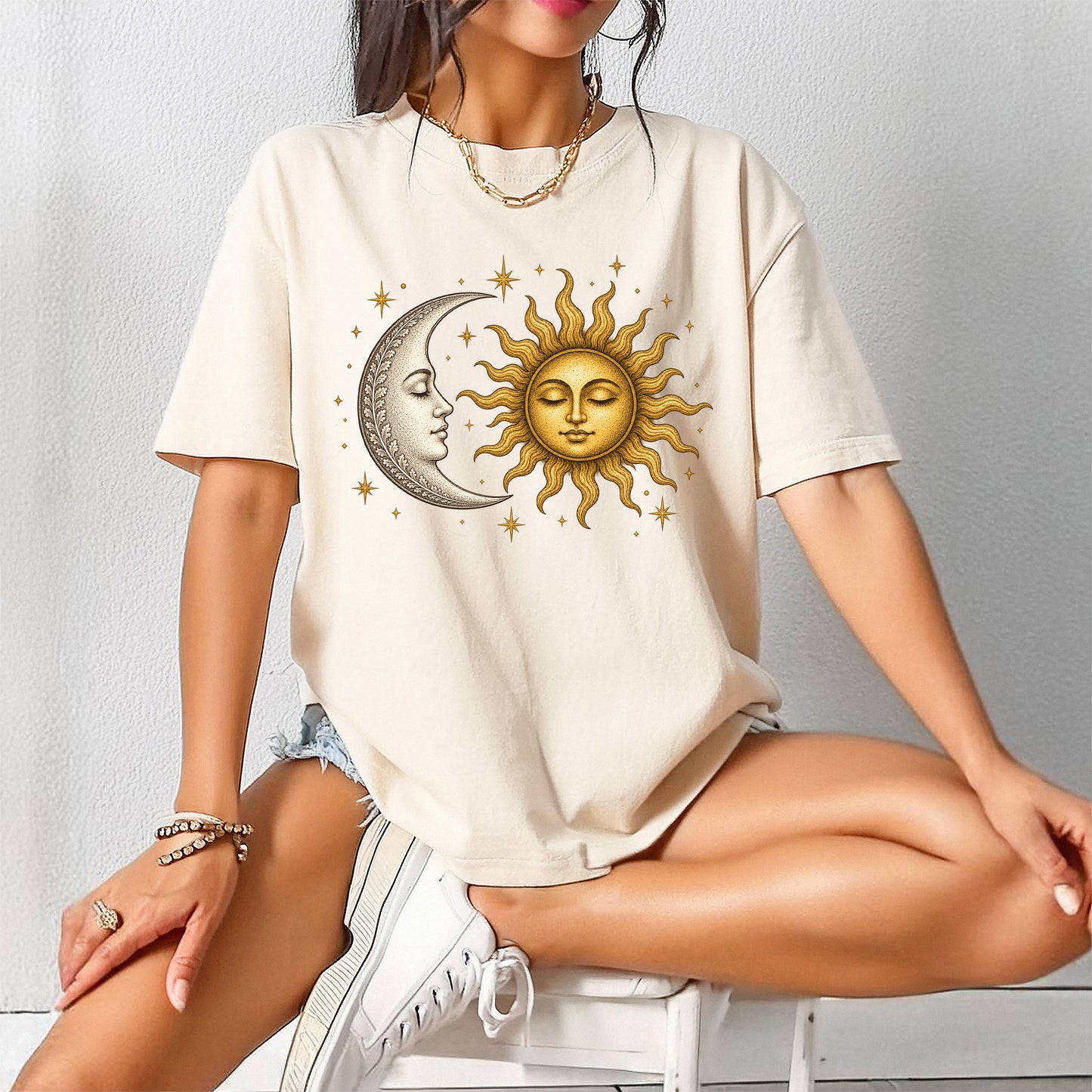 Sun and Moon Shirt | Celestial Boho Graphic Tee