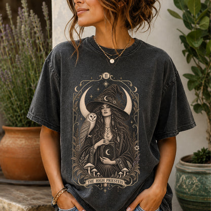 High Priestess Shirt | Tarot Witchy Graphic Tee