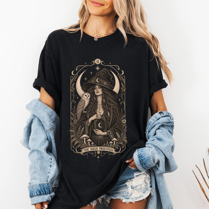 High Priestess Shirt | Tarot Witchy Graphic Tee
