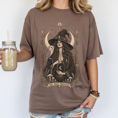 High Priestess Shirt | Tarot Witchy Graphic Tee
