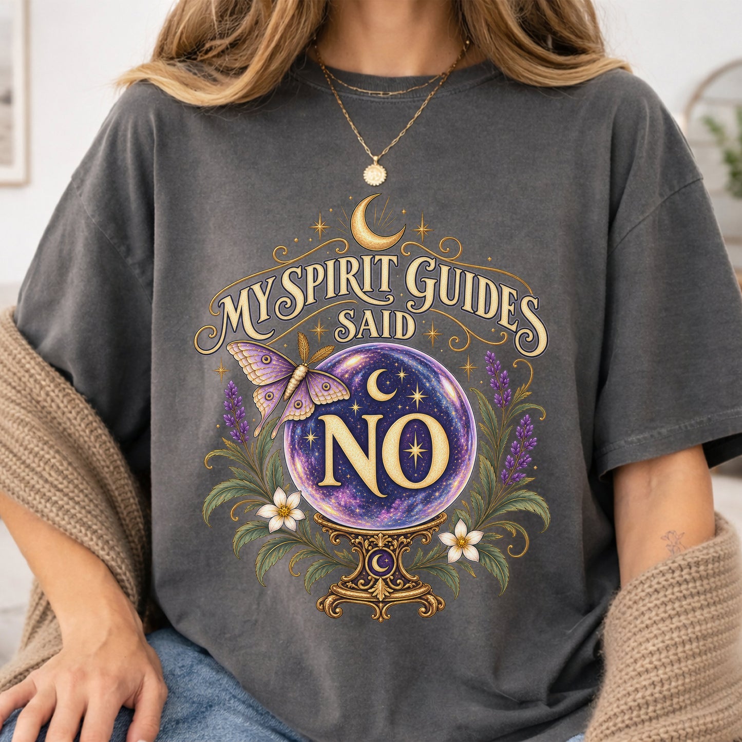 Crystal Ball Witchy Astrology Boho Unisex Shirt