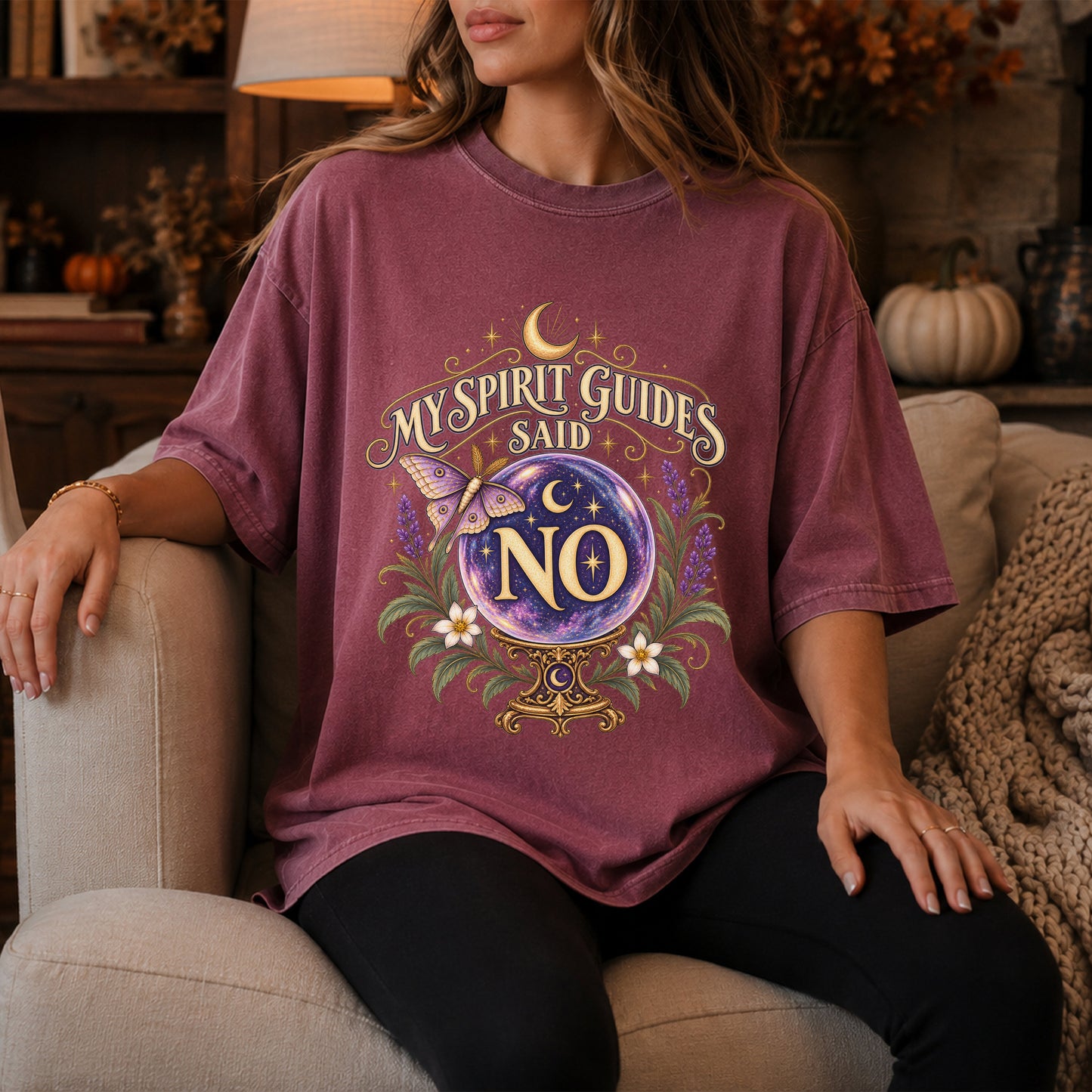 Crystal Ball Witchy Astrology Boho Unisex Shirt