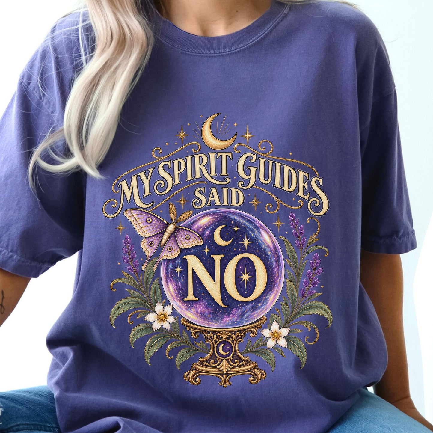 Crystal Ball Witchy Astrology Boho Unisex Shirt