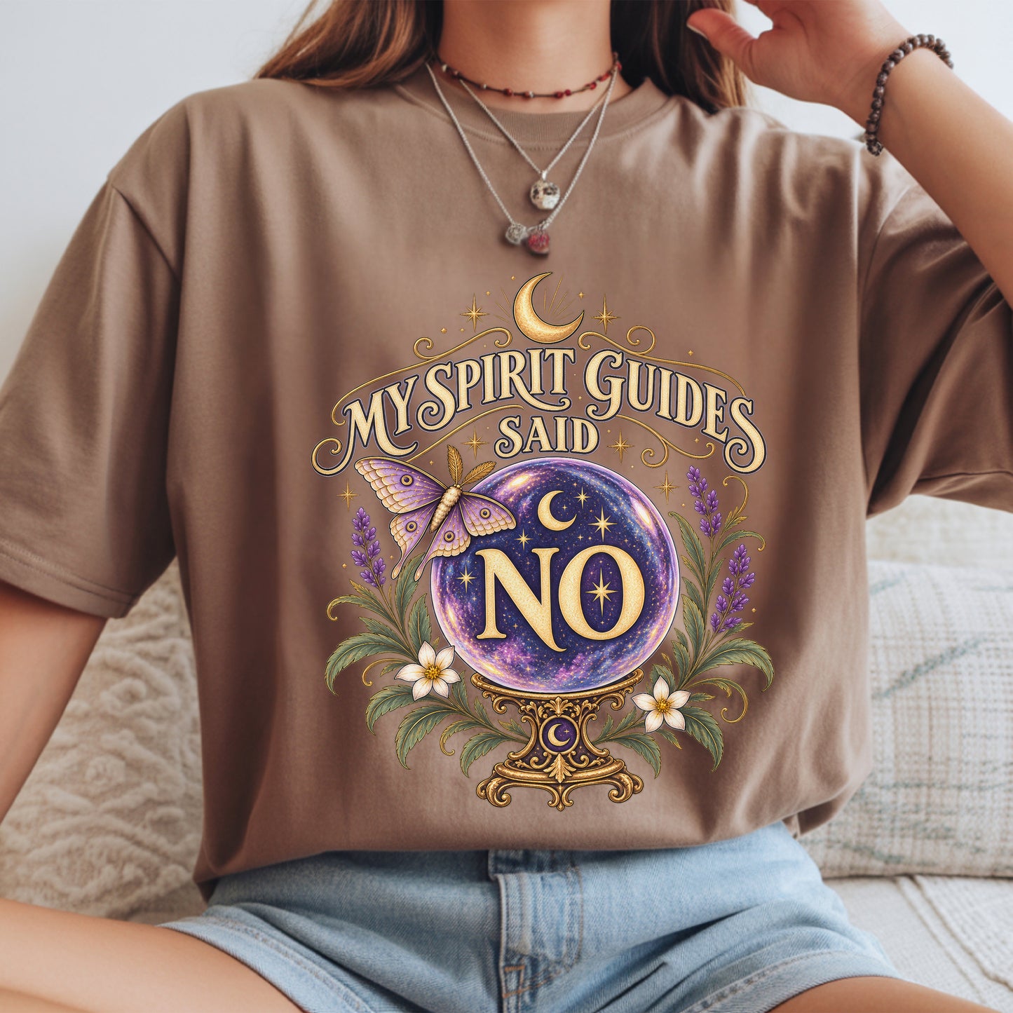 Crystal Ball Witchy Astrology Boho Unisex Shirt