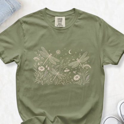 Boho Dragonfly Meadow Unisex T-shirt