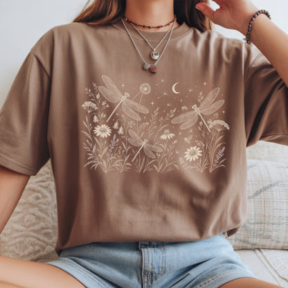 Boho Dragonfly Meadow Unisex T-shirt