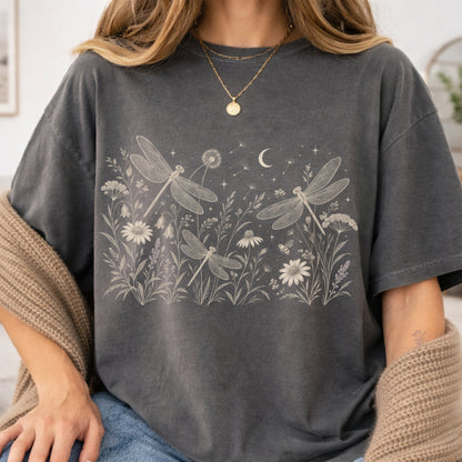 Boho Dragonfly Meadow Unisex T-shirt