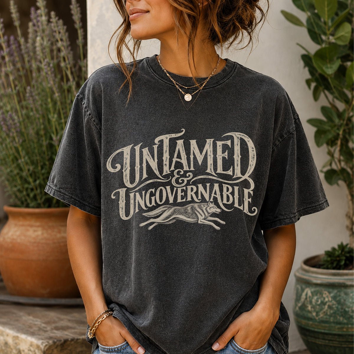 Untamed Ungovernable Vintage Western T-Shirt | Feminist Statement Tee