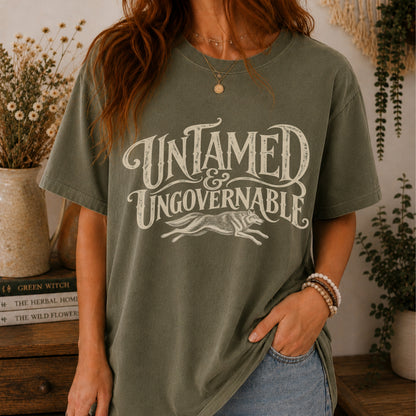 Untamed Ungovernable Vintage Western T-Shirt | Feminist Statement Tee