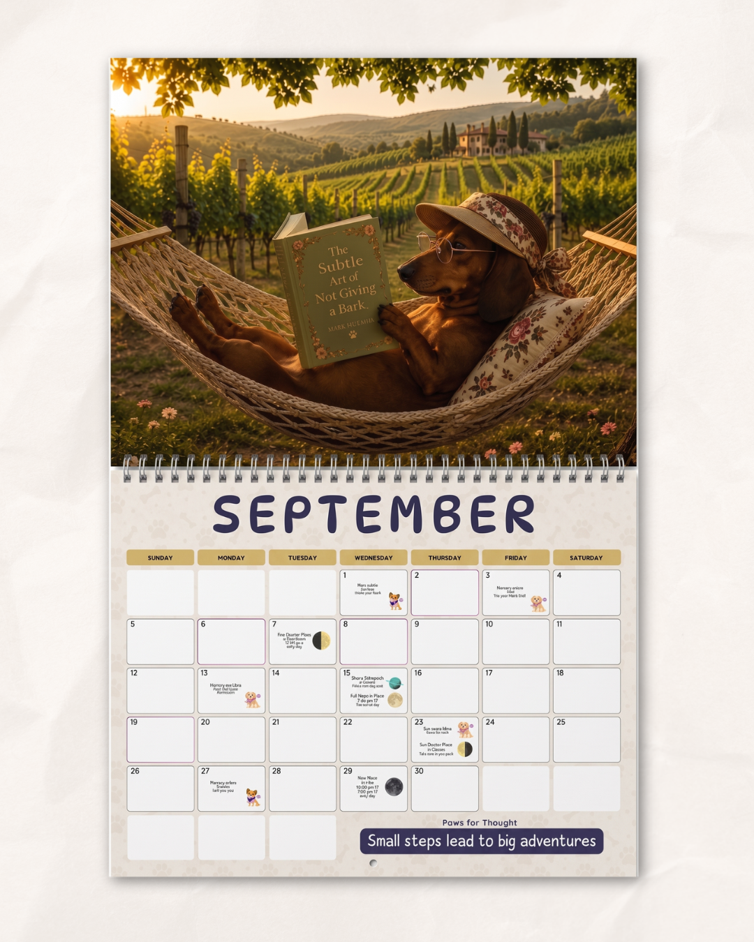 2027 Zodiac Dogs - Funny Canine Astrology Wall Calendar