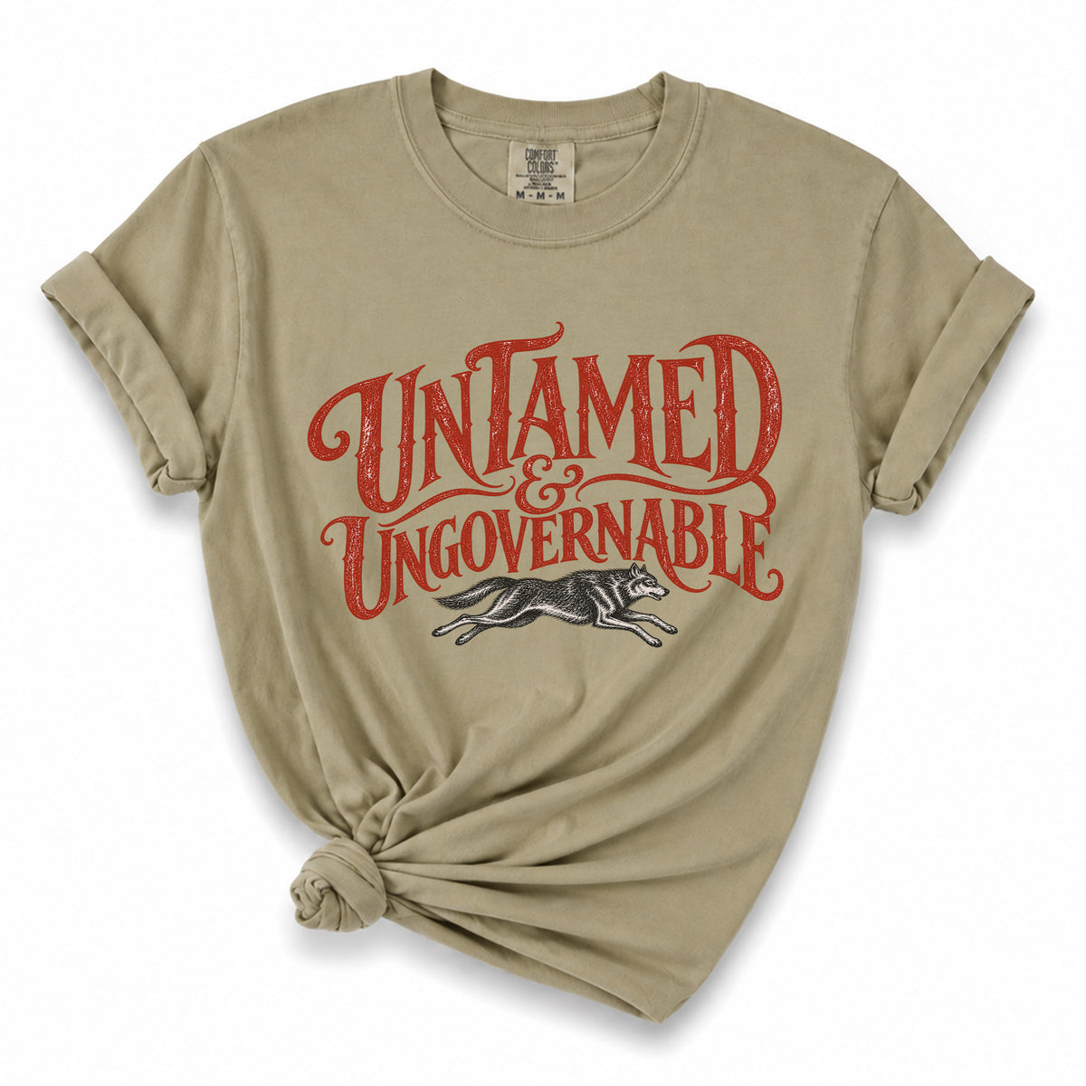Untamed Ungovernable Vintage Rustic Boho T-Shirt | Witchy Feminist Graphic Tee