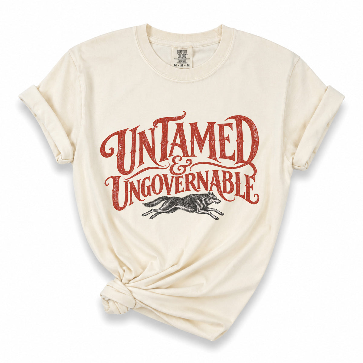 Untamed Ungovernable Vintage Rustic Boho T-Shirt | Witchy Feminist Graphic Tee