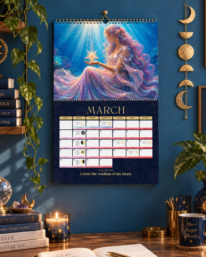 2027 Fantasy Goddess Astrology Wall Calendar