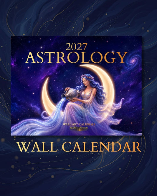 2027 Fantasy Goddess Astrology Wall Calendar