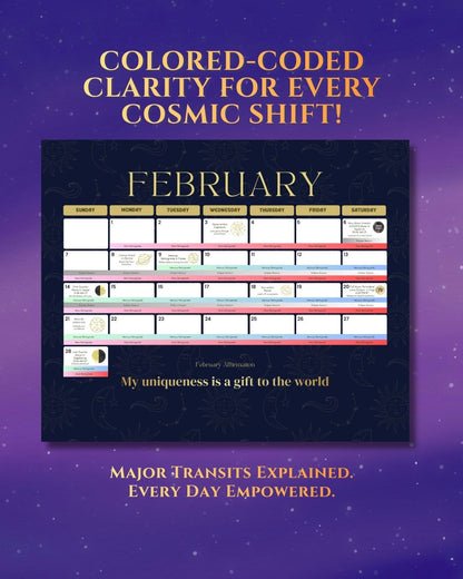 2027 Fantasy Goddess Astrology Wall Calendar