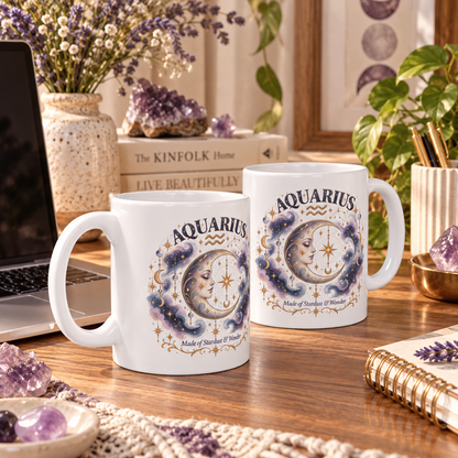 Aquarius Zodiac Mug | Astrology Constellation Coffee Cup