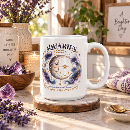Aquarius Zodiac Mug | Astrology Constellation Coffee Cup