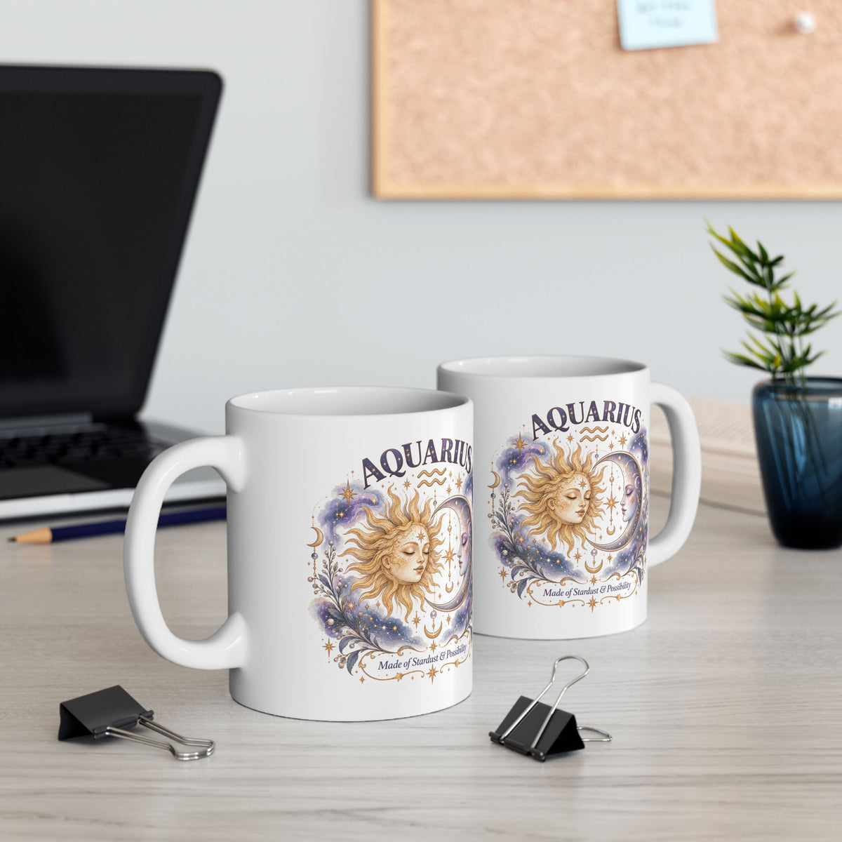 Aquarius Zodiac Mug 11oz and 15oz | Astrology Constellation Coffee Cup