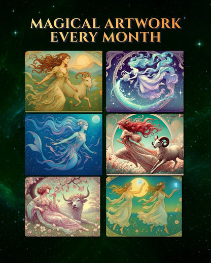 2027 Art Nouveau Goddess Astrology Calendar