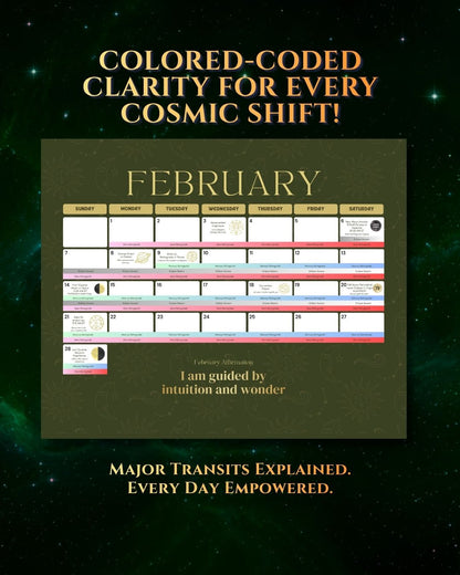 2027 Art Nouveau Goddess Astrology Calendar