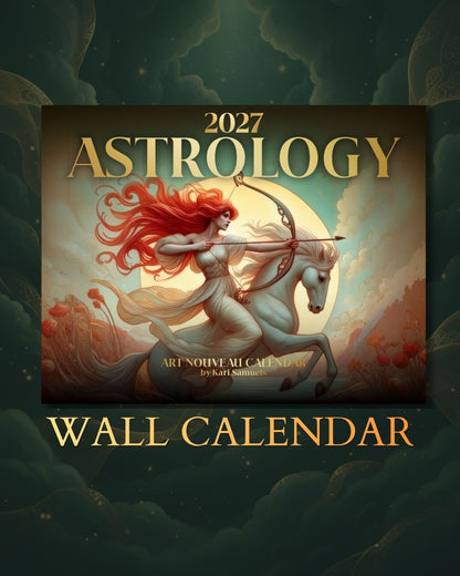 2027 Art Nouveau Goddess Astrology Calendar