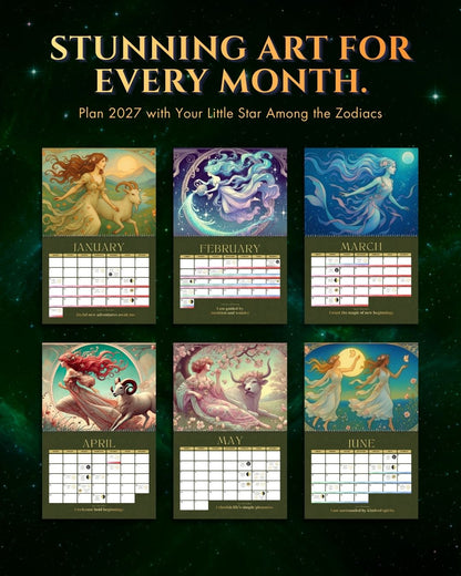 2027 Art Nouveau Goddess Astrology Calendar