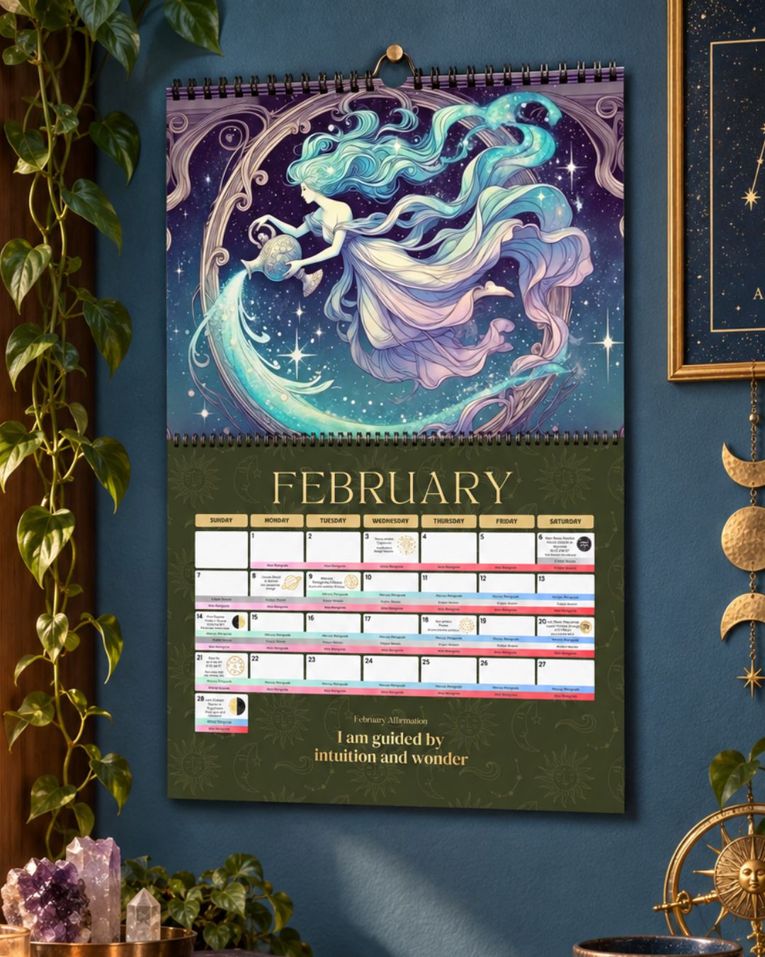 2027 Art Nouveau Goddess Astrology Calendar