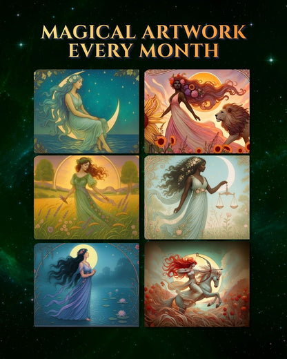 2027 Art Nouveau Goddess Astrology Calendar