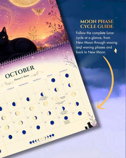 2027 Wildlife Moon Phase Wall Calendar