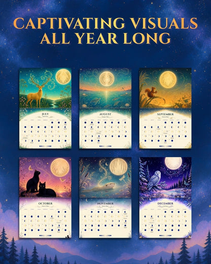 2027 Wildlife Moon Phase Wall Calendar