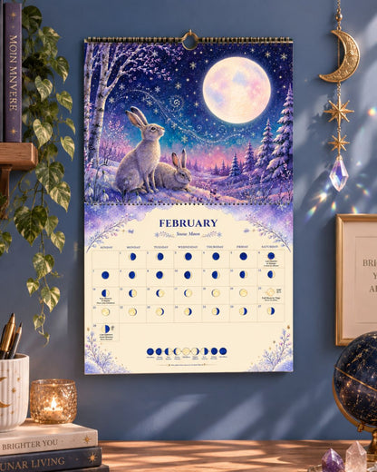 2027 Wildlife Moon Phase Wall Calendar