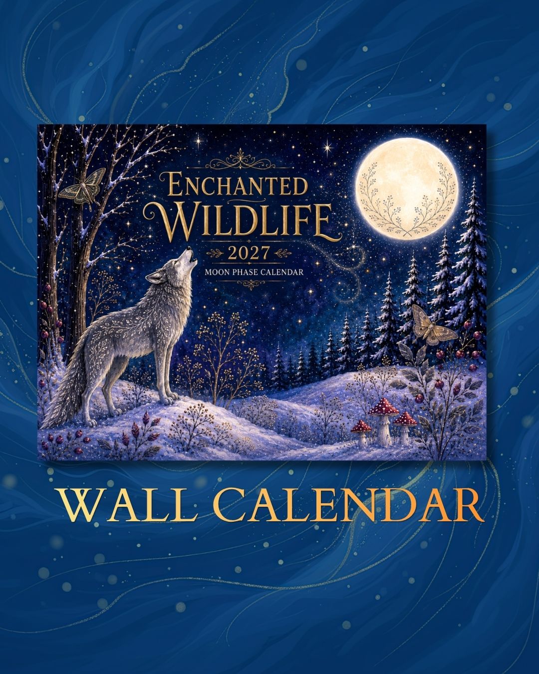 2027 Wildlife Moon Phase Wall Calendar