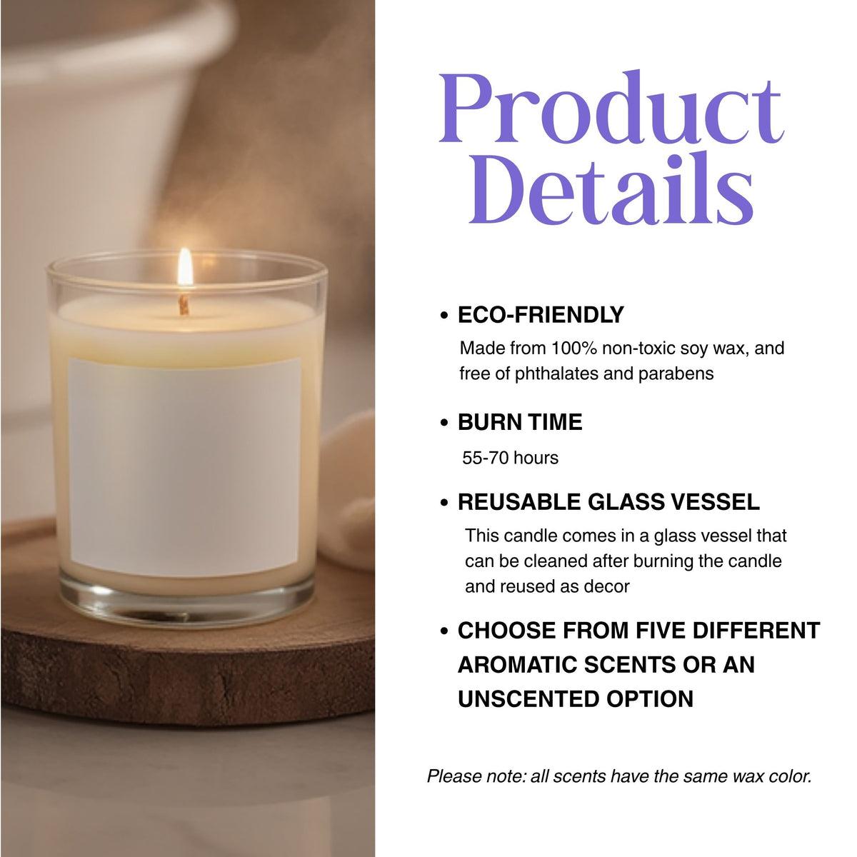 Aquarius Sun And Moon Astrology  Scented & Unscented Candle 11oz