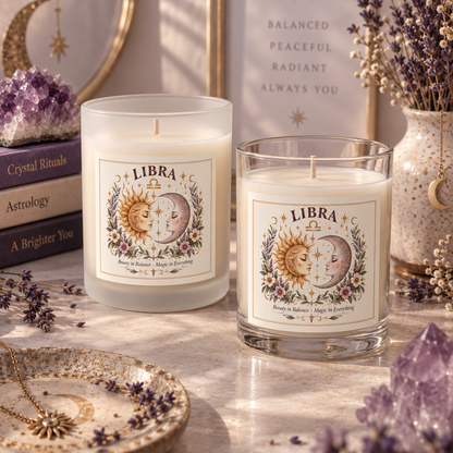 Libra Sun and Moon Celestial  Astrology Candle 11oz