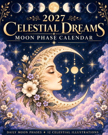 2027 Celestial Dreams Moon Phase Calendar