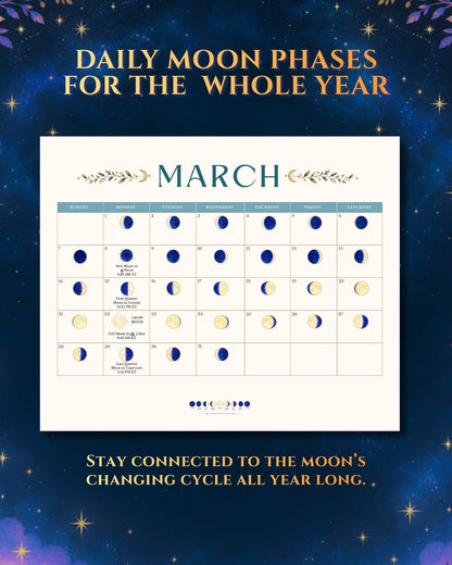 2027 Celestial Dreams Moon Phase Calendar