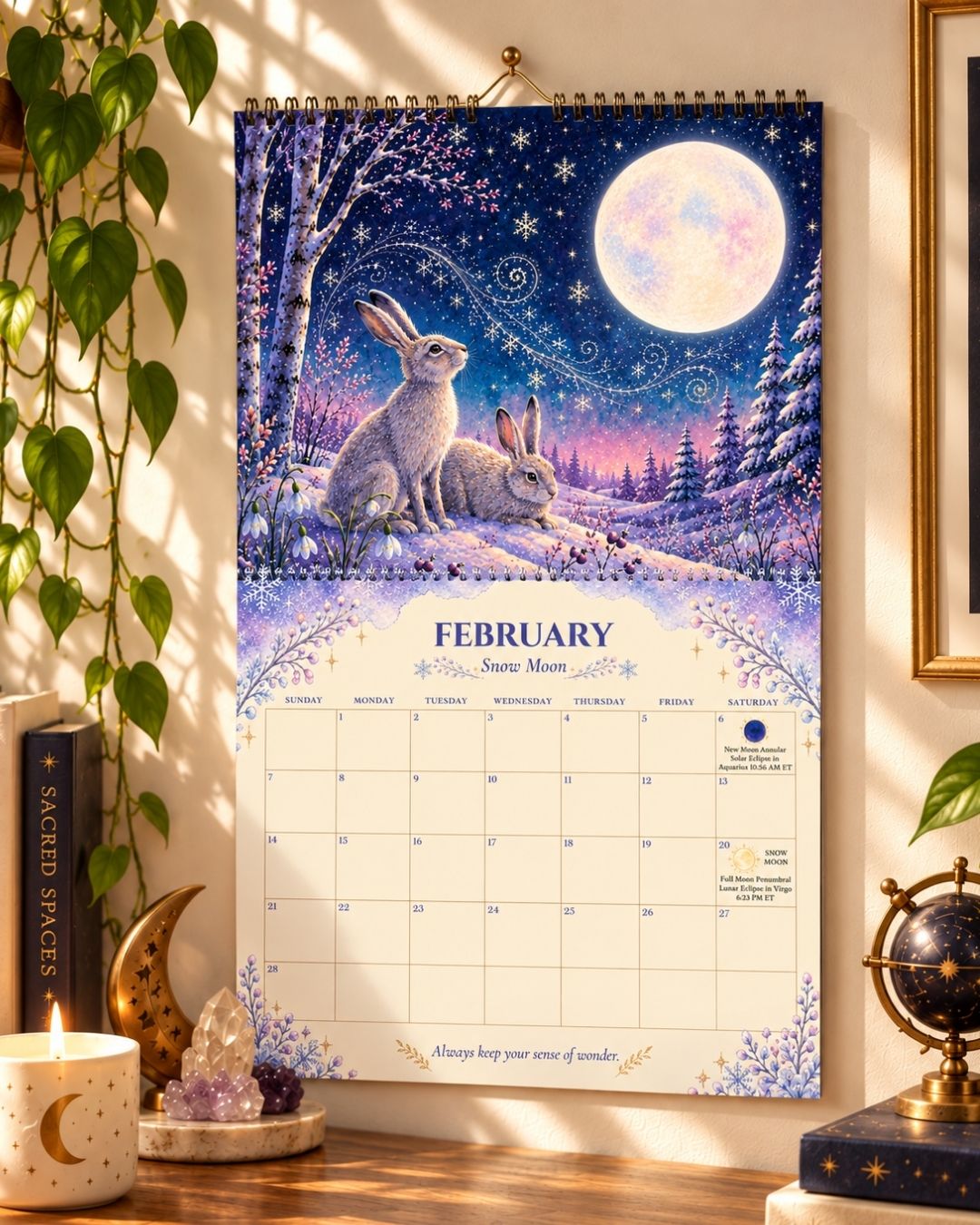 2027 Enchanted Wildlife Calendar | Illustrated Nature & Animal Wall Calendar