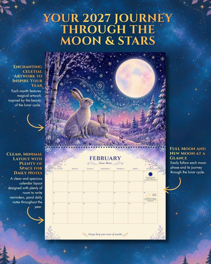 2027 Enchanted Wildlife Calendar | Illustrated Nature & Animal Wall Calendar