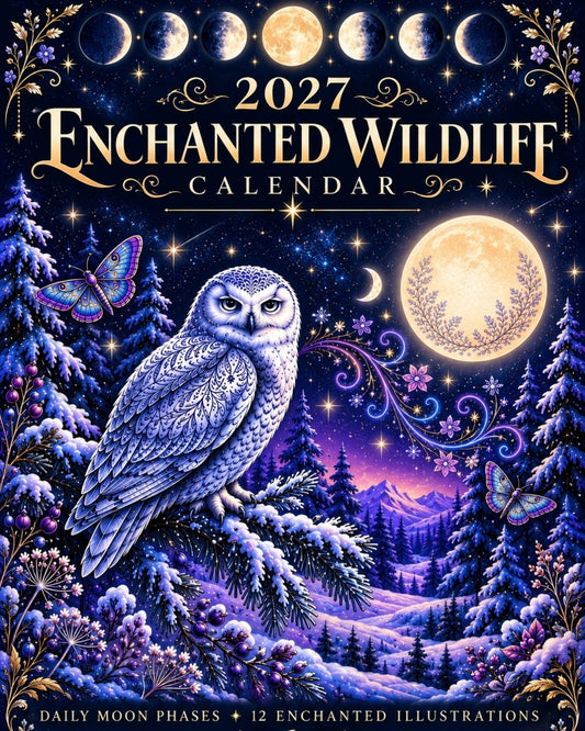 2027 Enchanted Wildlife Calendar | Illustrated Nature & Animal Art Wall Calendar