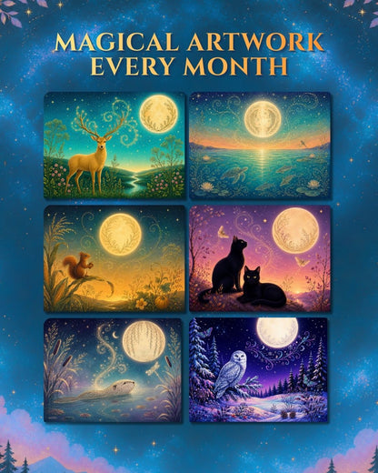 Enchanted Wildlife 2027 Astrology Calendar | Celestial Wall Calendar