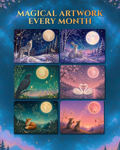Enchanted Wildlife 2027 Astrology Calendar | Celestial Wall Calendar
