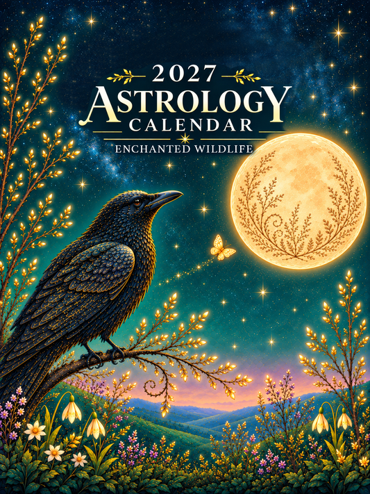 Enchanted Wildlife 2027 Astrology Calendar | Celestial Wall Calendar