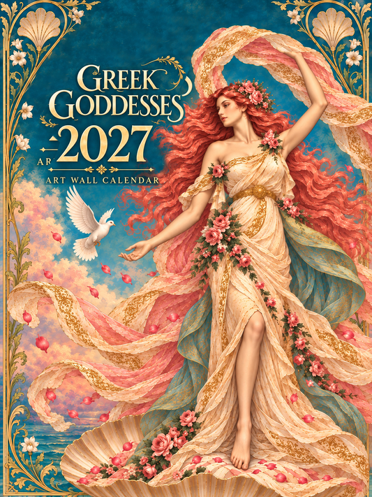 Greek Goddesses 2027 Art Wall Calendar – Myth, Magic & Enchantment